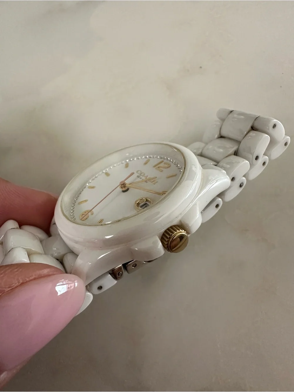 Coach Greyson 14503925 White Ceramic Women’s Watch